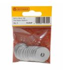M10 Stainless Steel Flat Washers (Pack of 8)