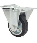 Fixed Castor Black 80mm - 60kg