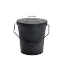 Inglenook Black Metal Coal Bucket With Lid
