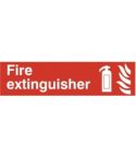 Fire extinguisher - PVC Sign (200mm x 50mm)