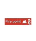 Fire point - PVC Sign (200mm x 50mm)
