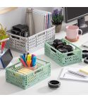 Set of 3 Folding and Stackable Organizer Boxes