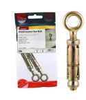Timco M6 ZYP Shield Anchor Eye Bolt - Pack Of 2