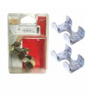 Chapuis Zinc Plated Steel Rope Clips - Pack Of 2