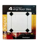4 Pack Self Adhesive Floor Tiles - White Tile Effect