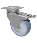 Castor Swivel Locking Blue 75mm - 60kg