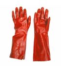 Safeline Fully Coated Textured PVC Gauntlet Gloves - 18"