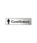 Gentlemen Sign With Graphic Silver