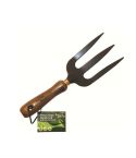 Green Blade Heavy Duty Garden Hand Fork with Wooden Handle