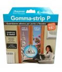 Gomma-Strip P Self-Adhesive Foam Draught Excluder - Brown 6m
