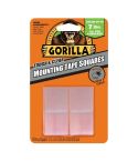 Gorilla Clear Mounting Tape Squares - 2.5cm x 2.5cm 
