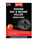 Rentokil - Rodine Rat & Mouse Killer Grain Bait - 4 Sachet