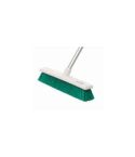 18″ Soft Heavy Duty Hygiene Broom & Alum Handle - Green