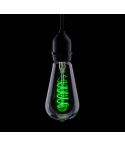  4W LED Funky Filament Green Glow Spiral Bulb