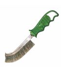 Stainless Steel Green Handled Wire Brush