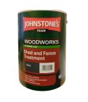 Johnstones Woodworks Shed & Fence Treatment - Grey 5L