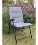 Padded Folding Chair - Grey 