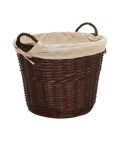 Blacksod Wicker Basket - Coffee 50cm 