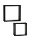 Hudson 2 Piece Shelf & Cube Kit - Black Finish