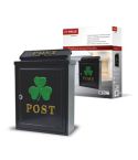 De Vielle Diecast Post Box - Green Shamrock Design