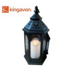 Kingavon Moroccan Lantern with LED Candle and Timer