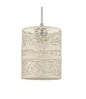 Moroccan Lantern Lampshade - White 20cm