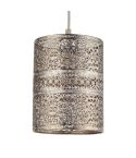Moroccan Lantern Lampshade - Silver 20cm