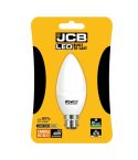 6w (40w Equivalent) JCB LED BC Opal Candle Light Bulb 