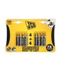 Super Alkaline AAA - JCB Batteries - Card of 8
