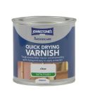 Johnstones Woodcare Quick Dry Varnish Clear Satin 250m