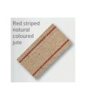 Red Striped Jute 85mm (Price per Metre)