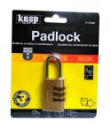 Kasp Security Brass 30mm Combination Padlock