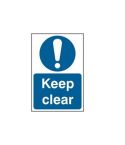 Keep clear - PVC Sign (200 x 300mm)