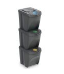 Sortibox Set Of 3 Stackable Recycling Bins
