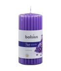 Bolsius Ribbed Pillar Candle - Lavender