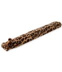 Long Hot Water Bottle With Leopard Print Faux Fur Cover