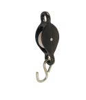 Perry Black Single Line Cast Pulley With Hook - 38mm