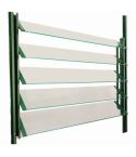Louvred Vent 5 Blade Safety Glass 610 x 457mm Green