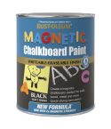 Rust-Oleum Black Magnetic Matt Chalkboard Paint - 750ml