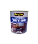 Rustins Coloured Varnish - Satin Mahogany 500ml
