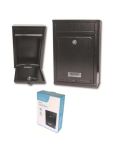 Black Mail Box 320 mm x 215 mm x 85 mm - Ashley