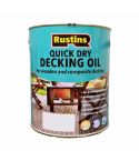 Rustins Quick Dry Decking Oil Natural Cedar 5 Litre