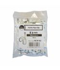 Timco 15mm Nail In Pipe Clips - Pack Of 50