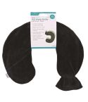 Neck Hot Water Bottle with Cover - Black