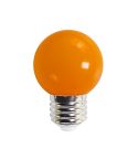 Tezla 1w Orange LED Plastic Globe ES Party Lightbulb