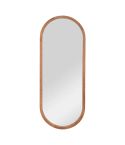 Oval Wooden Mirror - 35x90cm 