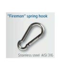 Fireman Spring Hook Stainless Steel 50mm