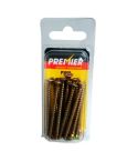 Premier ZYP Wood Screws - 4mm x 50mm - Pack of 20