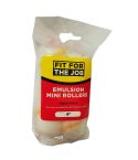 Fit For The Job Emulsion Mini Paint Rollers - 4" Twin Pack