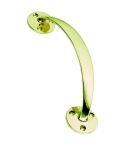 Polished Brass Cranked Bow Pull Handles